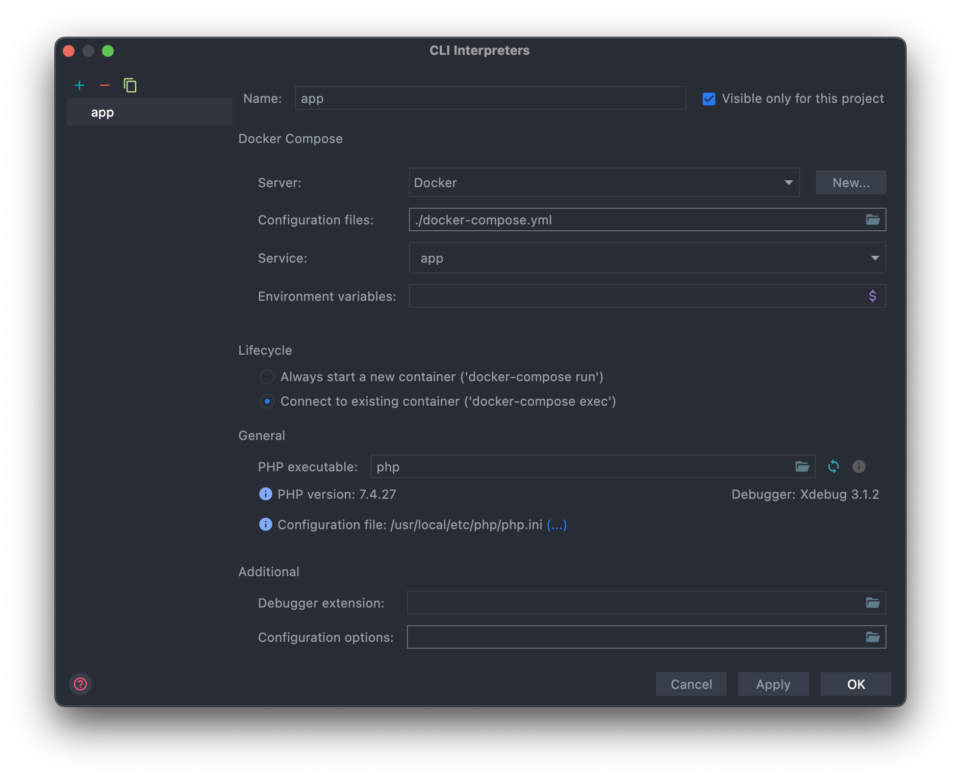 PHP Interpreter Configure